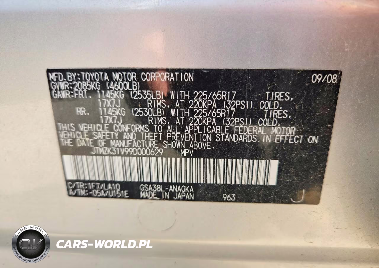 2009 Toyota Rav4 Limited VIN:JTMZK31V99D000629 - 13