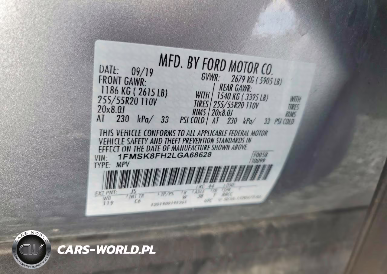 2020 Ford Explorer Limited VIN:1FMSK8FH2LGA68628 - 13