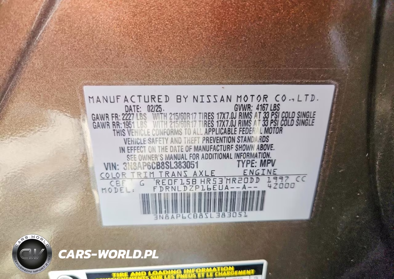 2025 Nissan Kicks Sv VIN:3N8AP6CB8SL383051 - 13