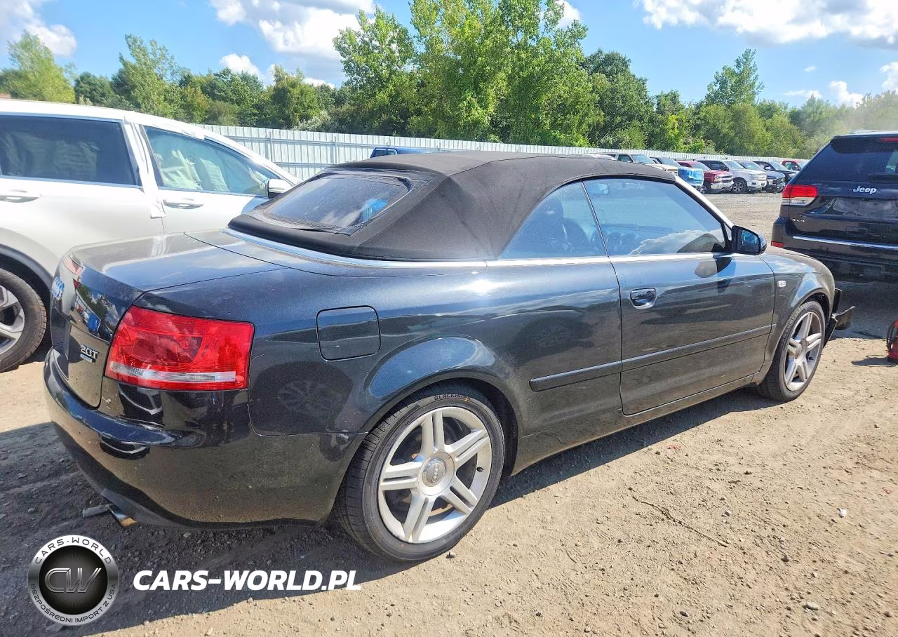 2007 Audi A4 2.0T Cabriolet Quattro VIN:WAUDF48H67K027961 - 3