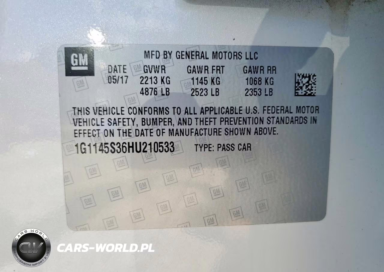 2017 Chevrolet Impala Premier VIN:1G1145S36HU210533 - 12