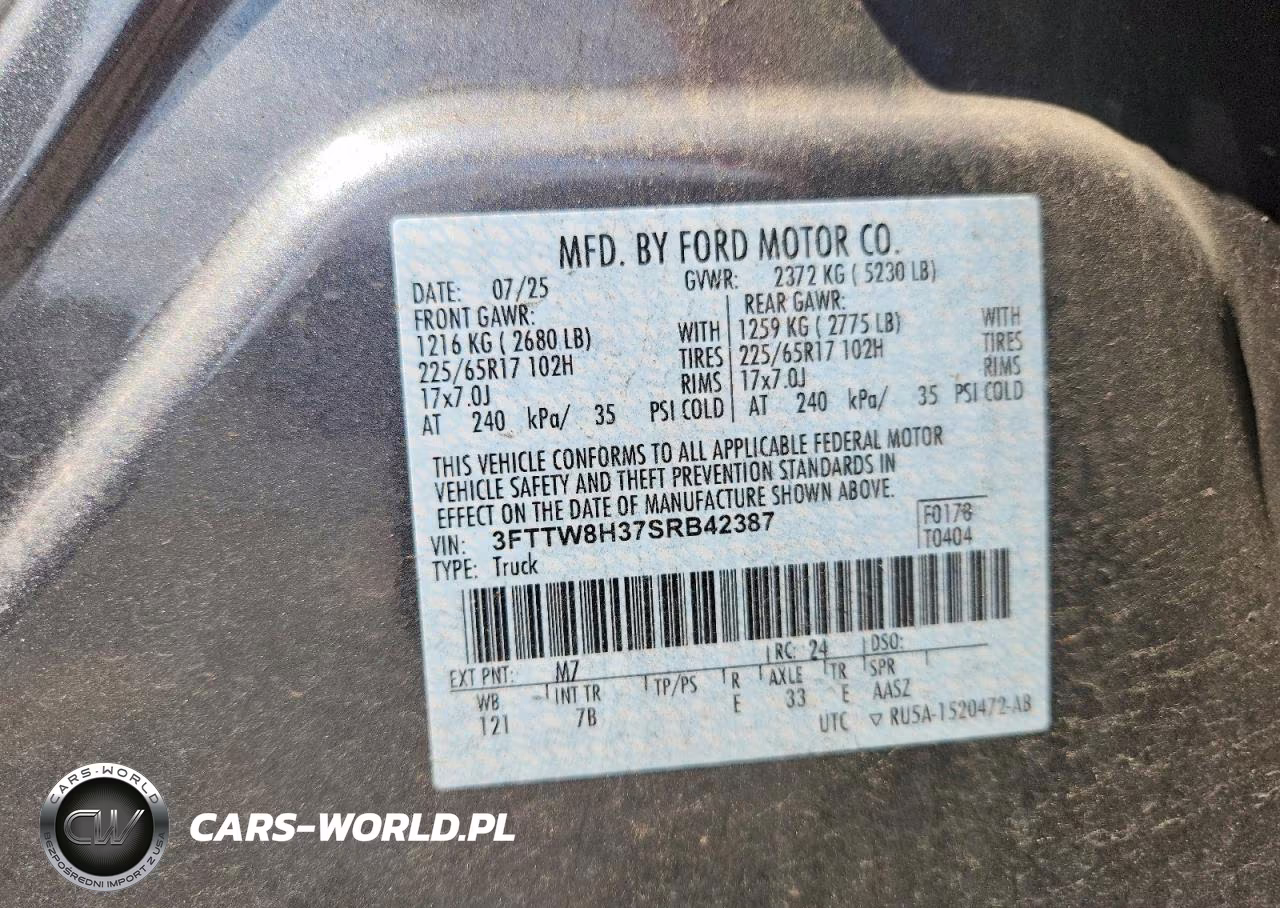 2025 Ford Maverick Xlt VIN:3FTTW8H37SRB42387 - 12