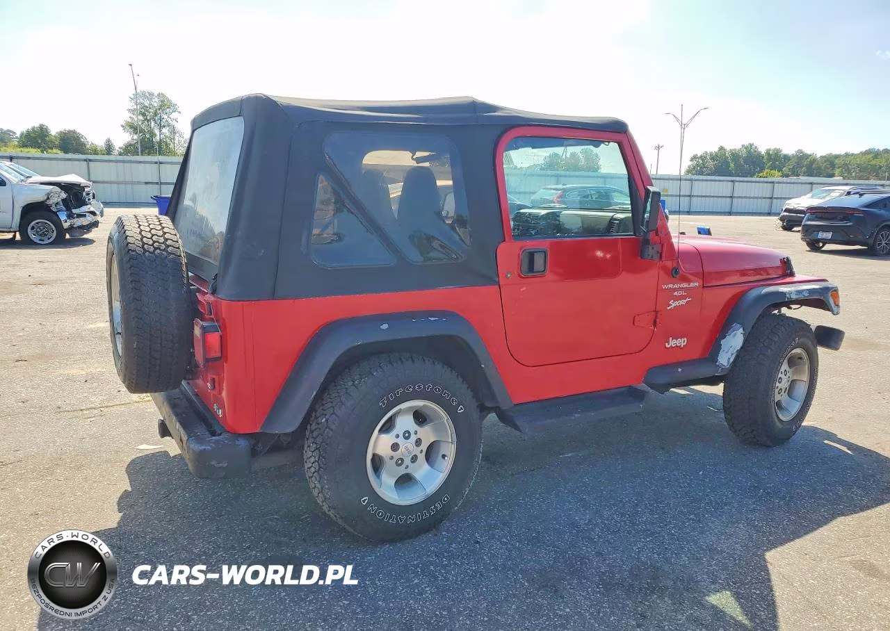 2001 Jeep Wrangler - Tj Sport VIN:1J4FA49S71P352384 - 3