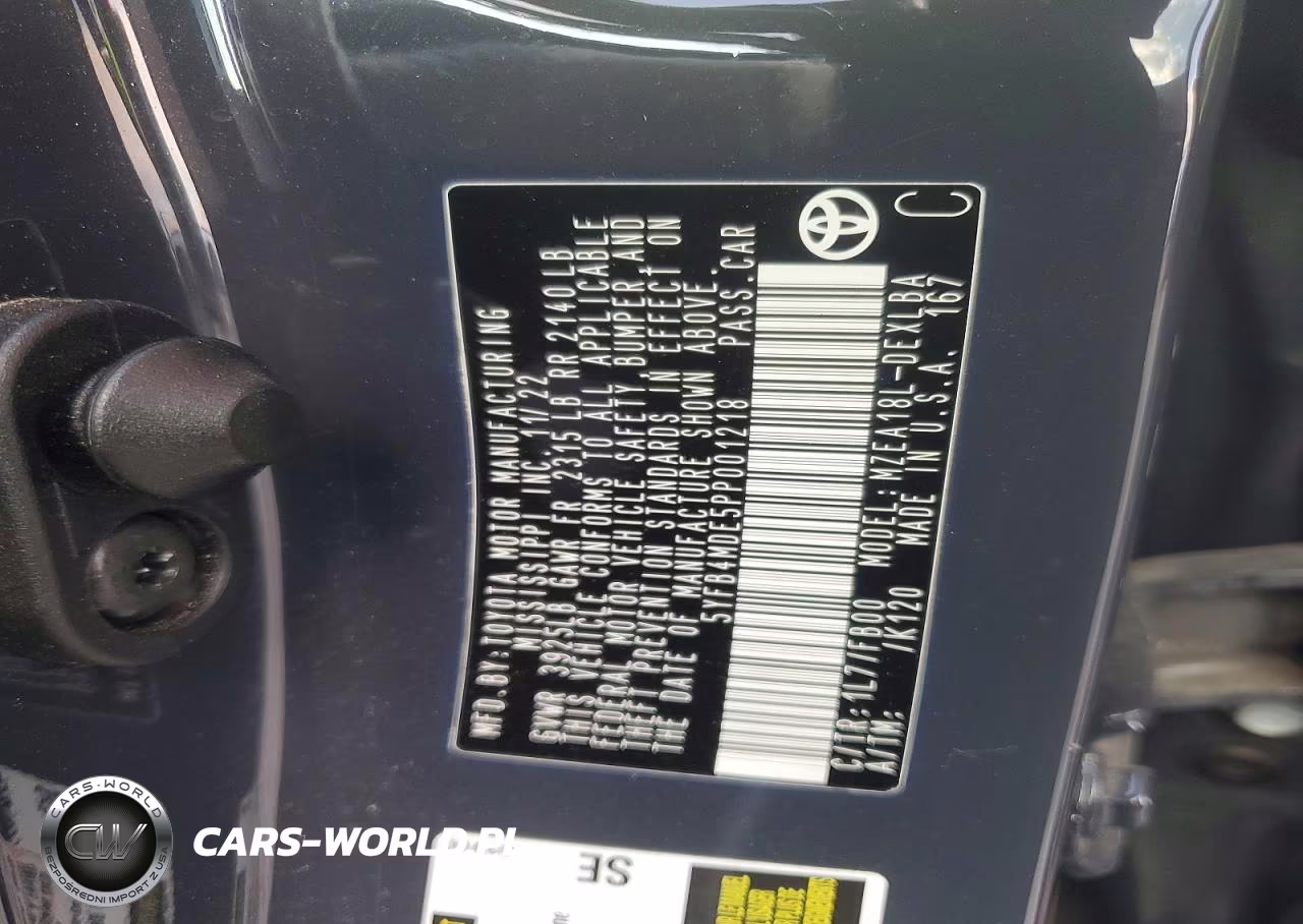 2023 Toyota Corolla Le VIN:5YFB4MDE5PP001218 - 12