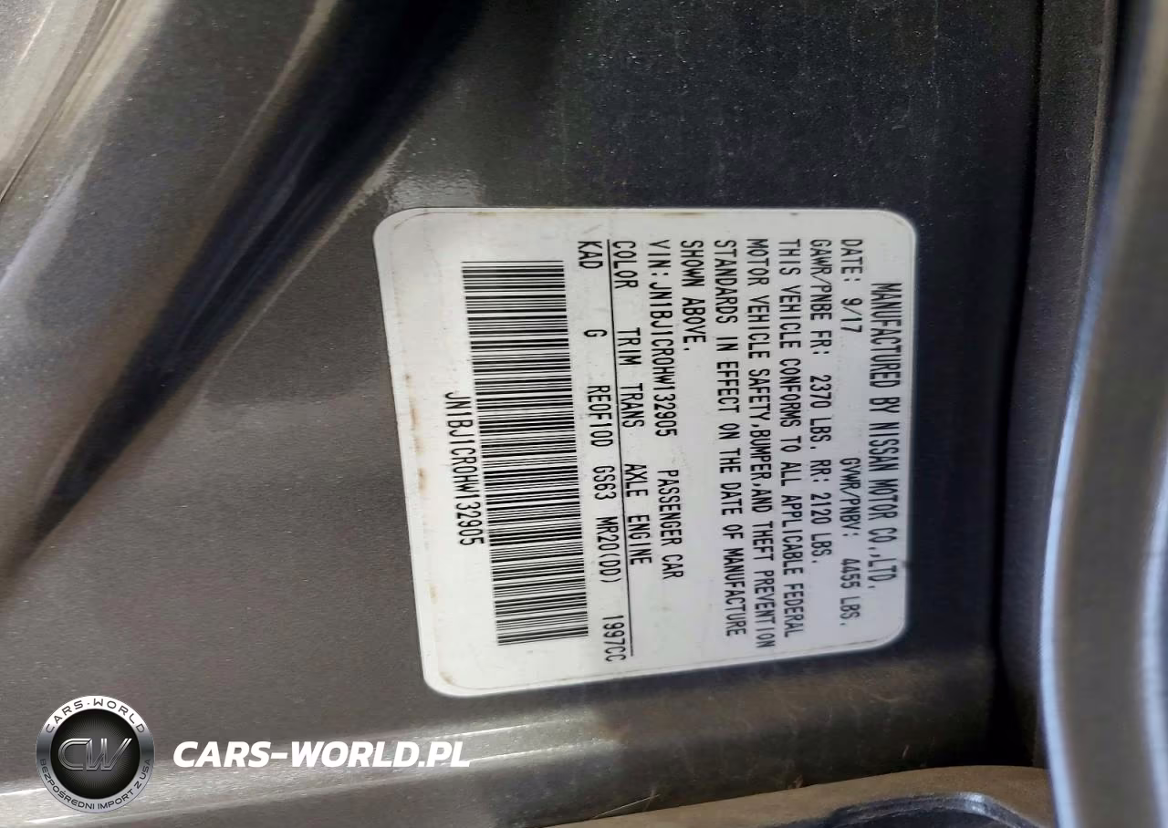 2017 Nissan Rogue Sport S VIN:JN1BJ1CR0HW132905 - 14