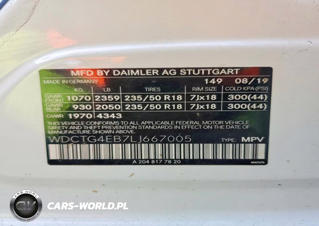 2020 Mercedes-Benz Gla 250 VIN:WDCTG4EB7LJ667005 - 14