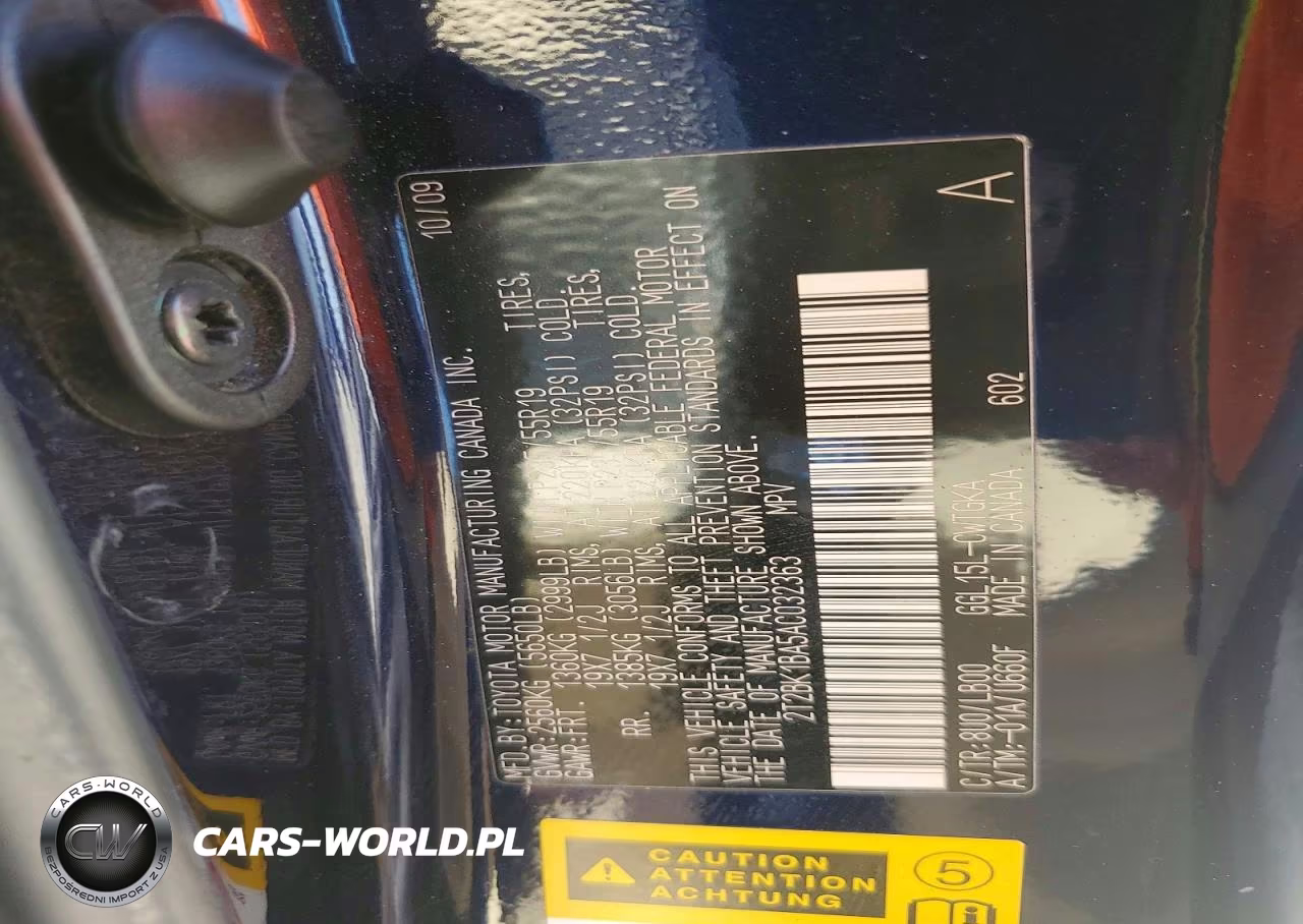 2010 Lexus Rx 350 VIN:2T2BK1BA5AC032363 - 12
