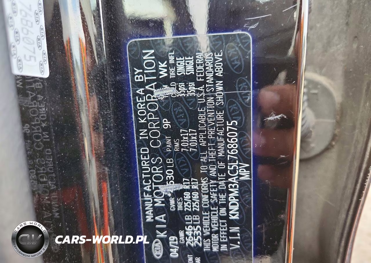 2020 Kia Sportage Lx VIN:KNDPM3AC5L7686075 - 13