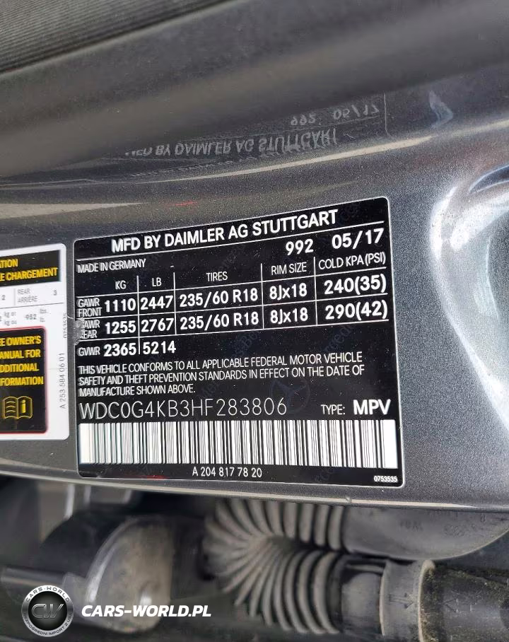 2017 Mercedes-Benz Glc 300 4Matic VIN:WDC0G4KB3HF283806 - 14