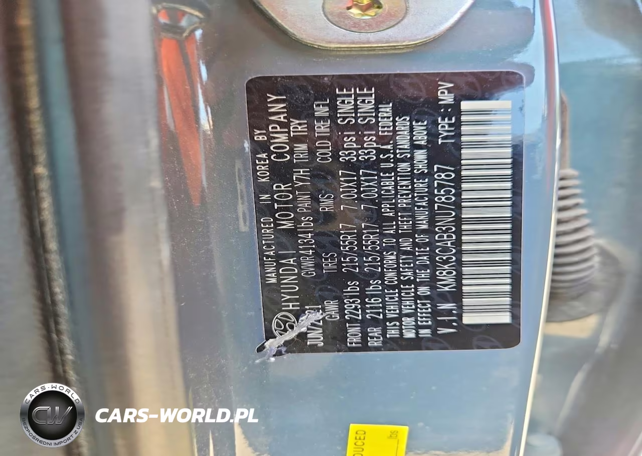2022 Hyundai Kona Sel VIN:KM8K3CAB3NU785787 - 12