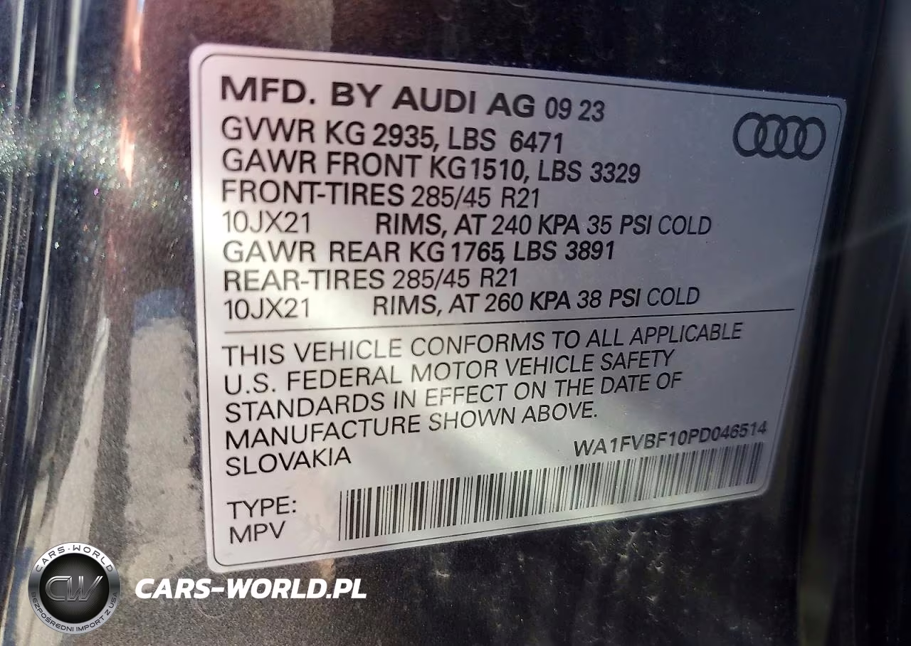 2023 Audi Q8 Prestige S-Line VIN:WA1FVBF10PD046514 - 13