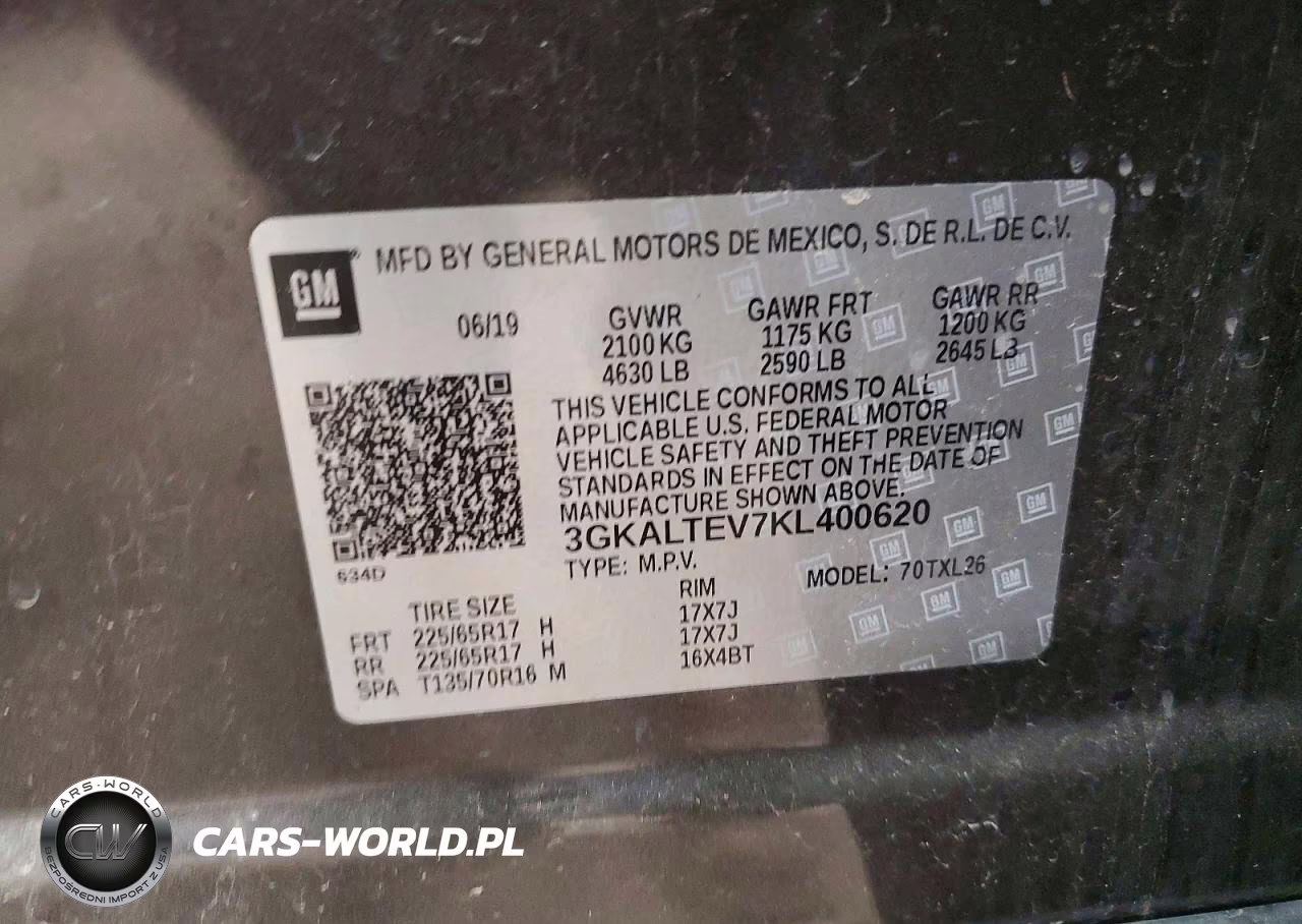 2019 GMC Terrain Sle VIN:3GKALTEV7KL400620 - 13