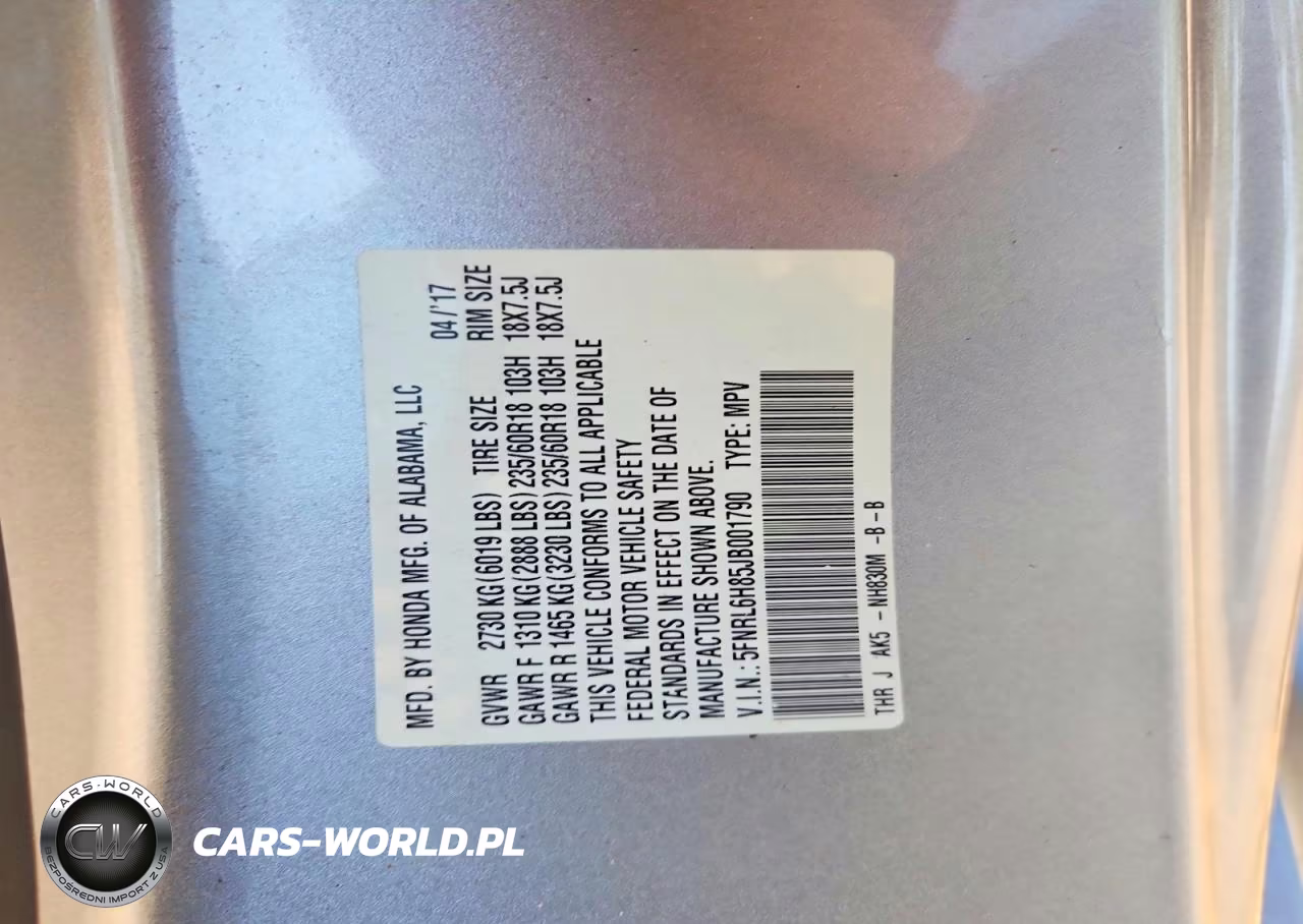 2018 Honda Odyssey Touring VIN:5FNRL6H85JB001790 - 13