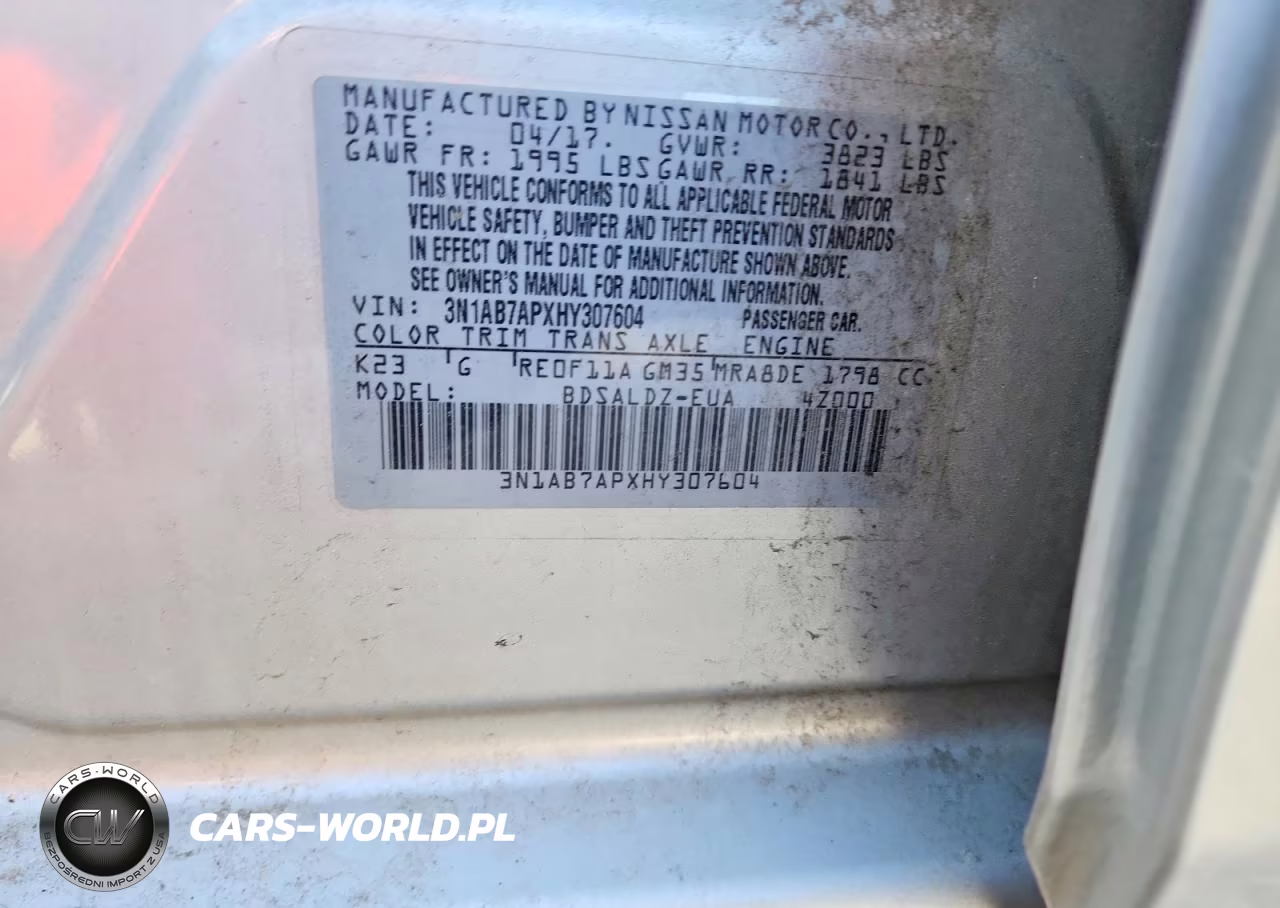 2017 Nissan Sentra Sv VIN:3N1AB7APXHY307604 - 12