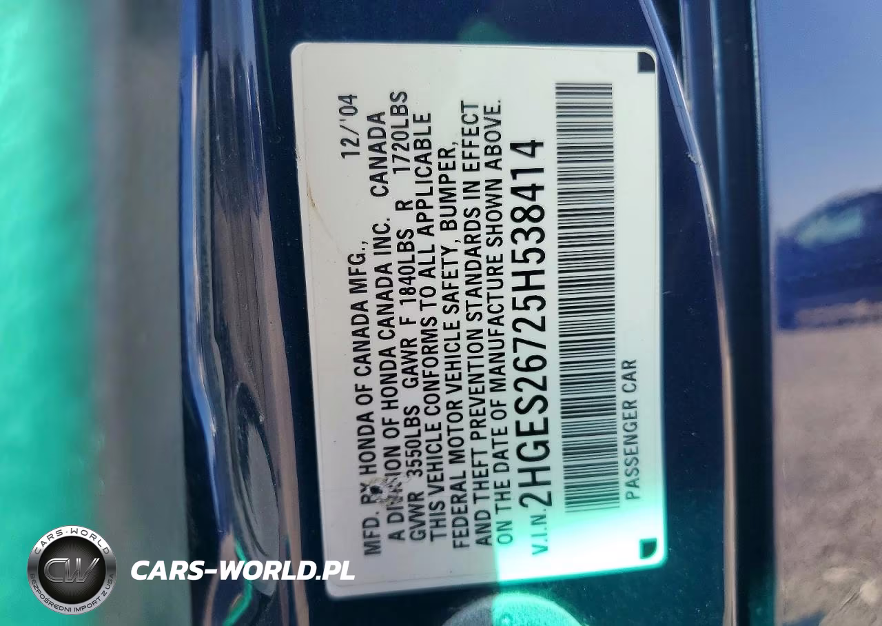 2005 Honda Civic Ex VIN:2HGES26725H538414 - 12