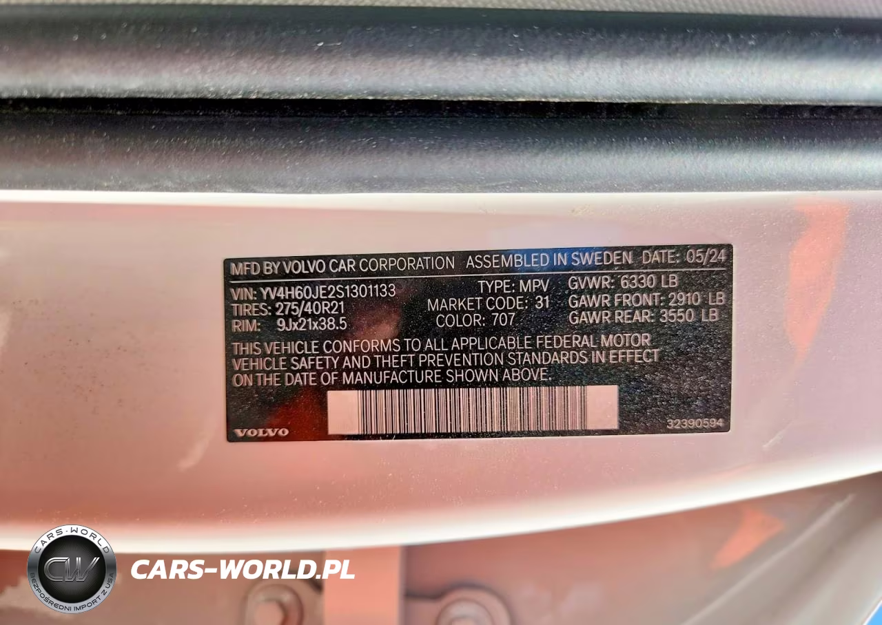 2025 Volvo Xc90 Plus VIN:YV4H60JE2S1301133 - 14