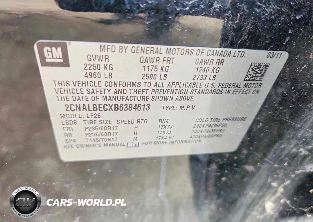 2011 Chevrolet Equinox Ls VIN:2CNALBECXB6384613 - 13