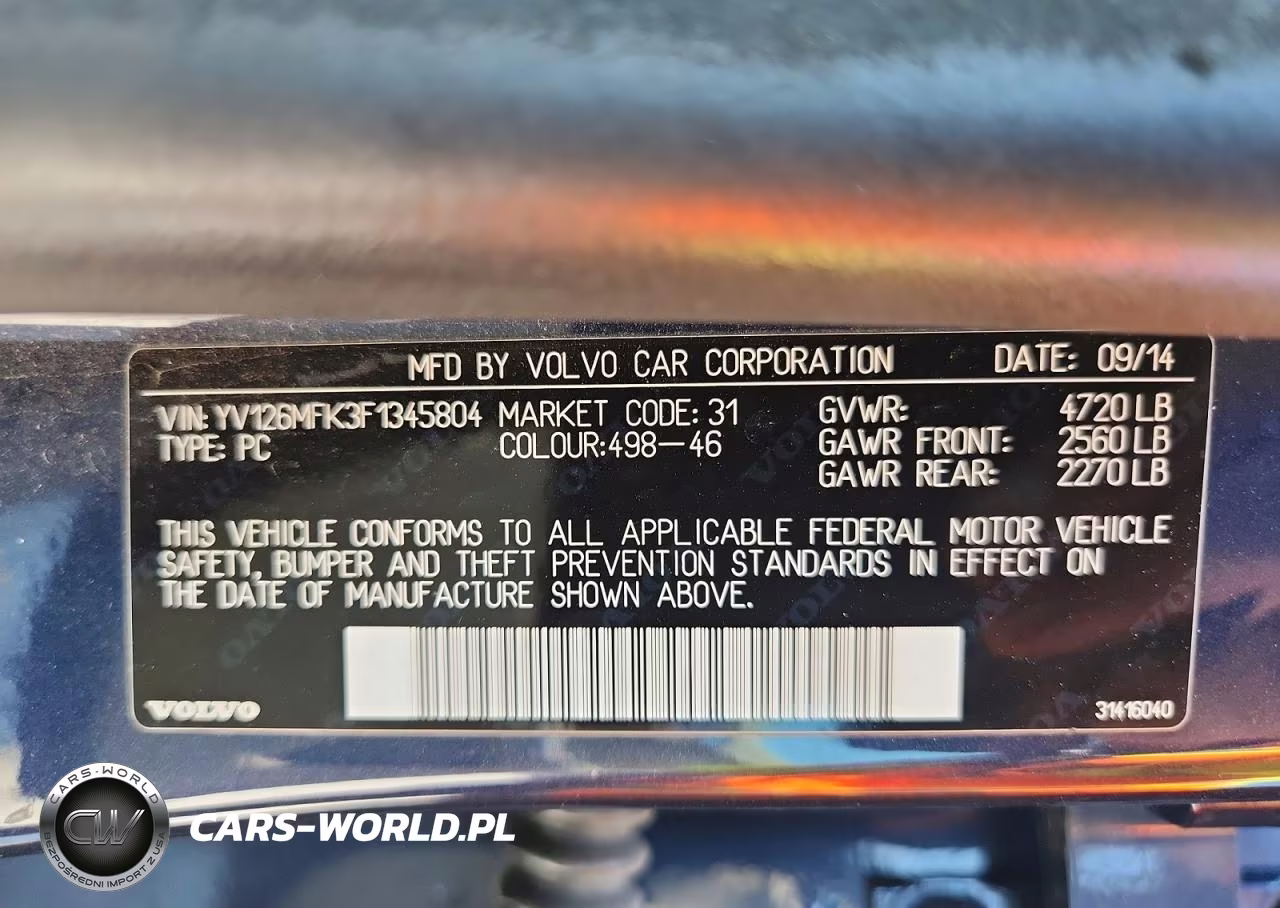2015 Volvo S60 Premier VIN:YV126MFK3F1345804 - 12