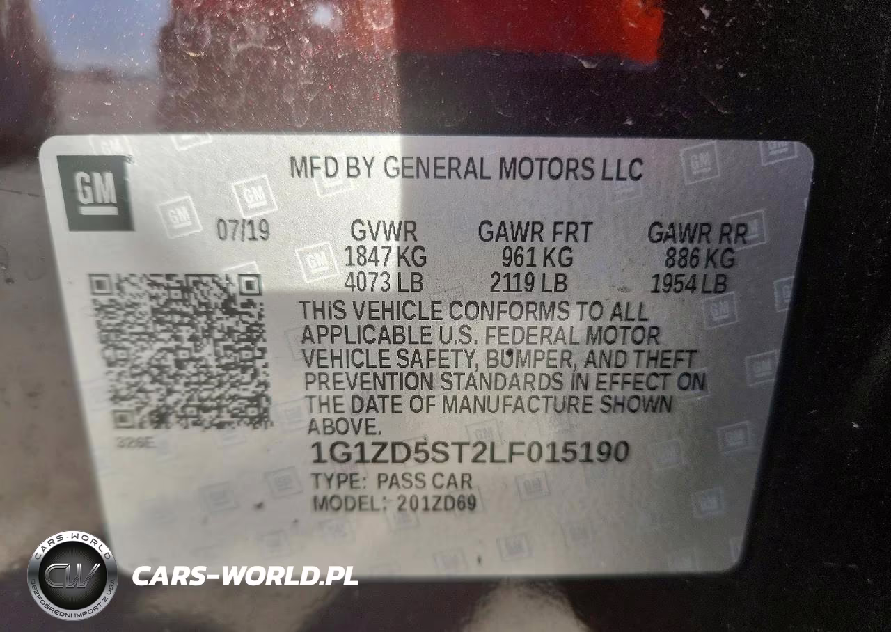 2020 Chevrolet Malibu Lt VIN:1G1ZD5ST2LF015190 - 12