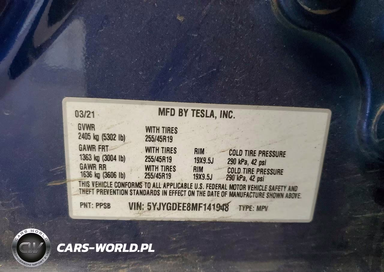 2021 Tesla Model Y VIN:5YJYGDEE8MF141948 - 13