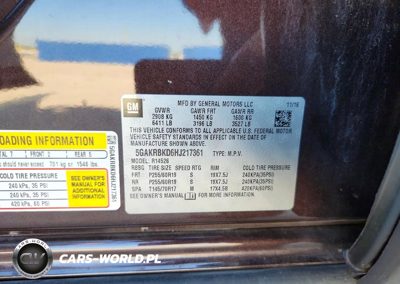 2017 Buick Enclave VIN:5GAKRBKD6HJ217361 - 12