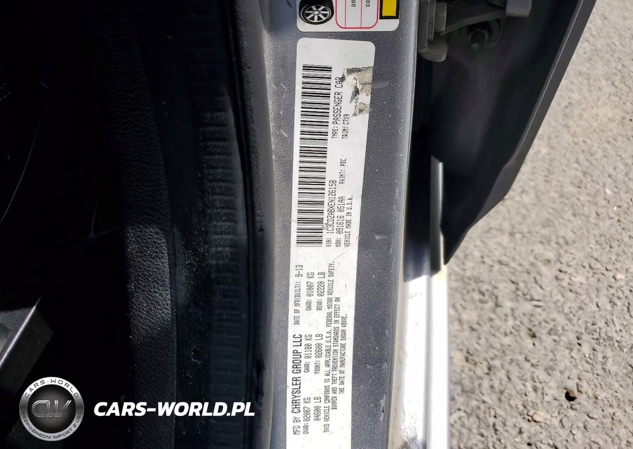 2014 Dodge Avenger Se VIN:1C3CDZABXEN126158 - 13