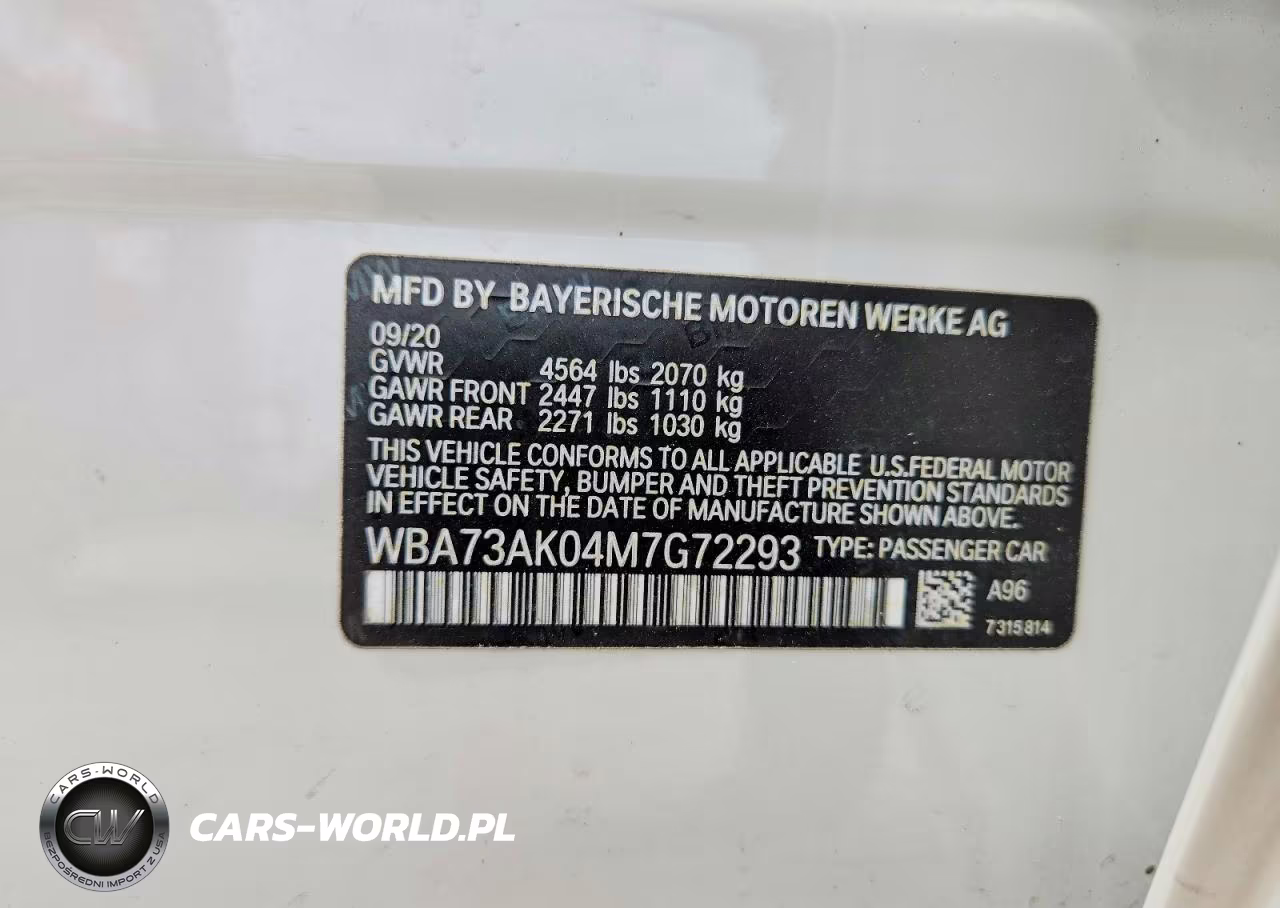 2021 BMW 228Xi VIN:WBA73AK04M7G72293 - 12