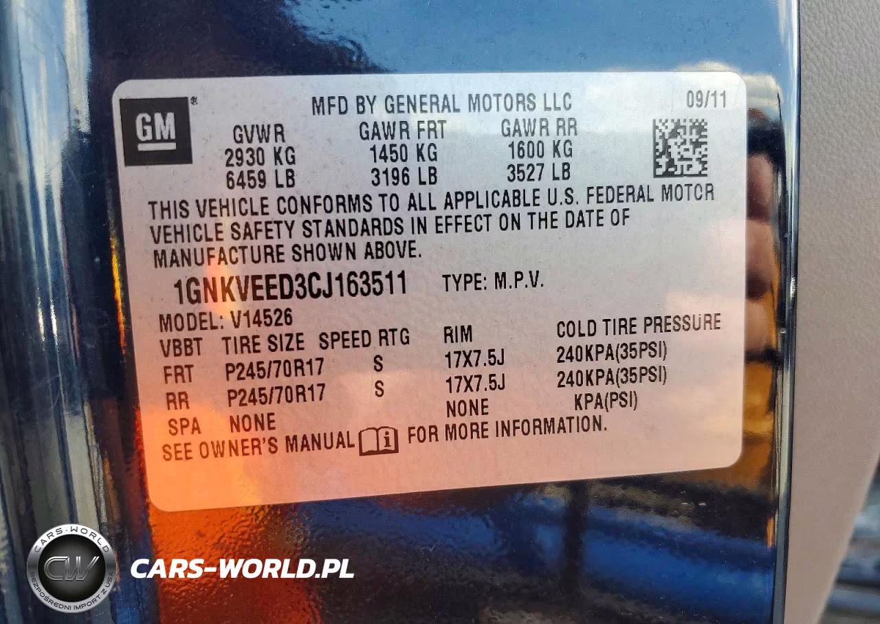 2012 Chevrolet Traverse Ls VIN:1GNKVEED3CJ163511 - 13