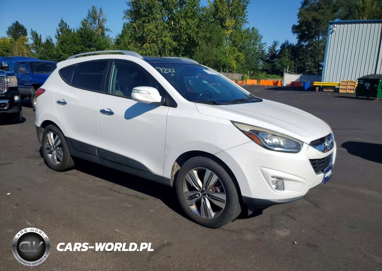 2015 Hyundai Tucson Blue VIN:KM8JUCAG3FU019287 - 4