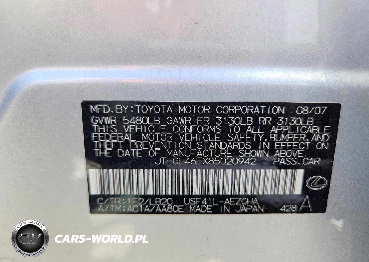 2008 Lexus Ls 460L VIN:JTHGL46FX85020942 - 12