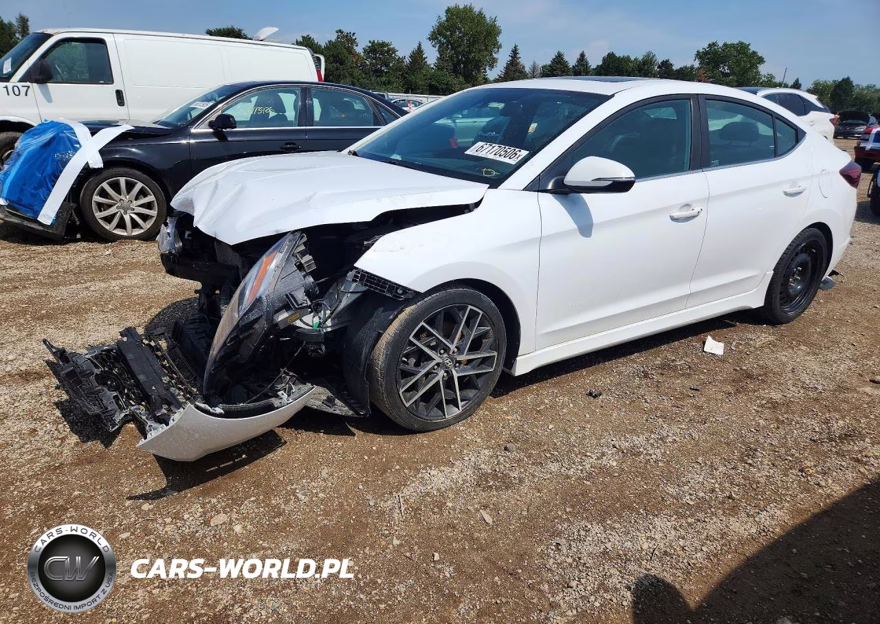 2019 Hyundai Elantra Sport VIN:KMHD04LB9KU828996 - 1