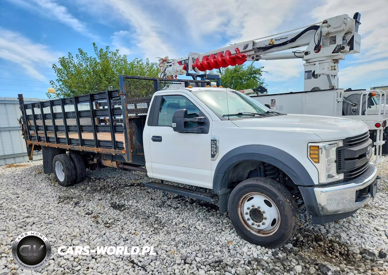 2019 Ford F550 Super Duty Flatbed Truck VIN:1FDUF5GY9KDA27391 - 4
