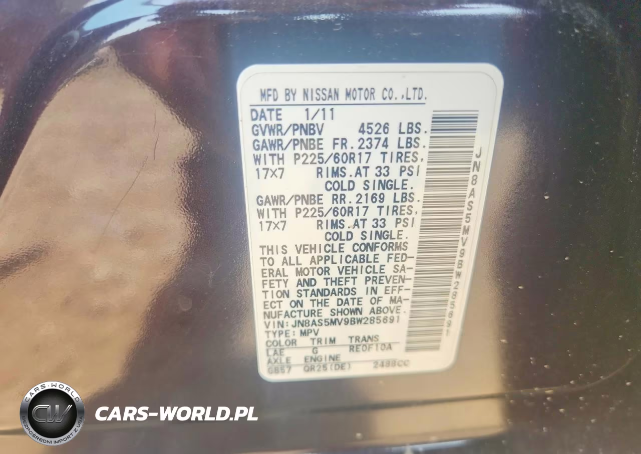 2011 Nissan Rogue S VIN:JN8AS5MV9BW285691 - 13