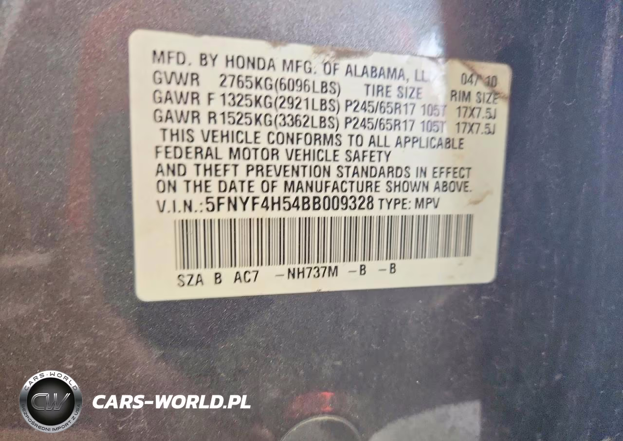 2011 Honda Pilot Exl VIN:5FNYF4H54BB009328 - 13