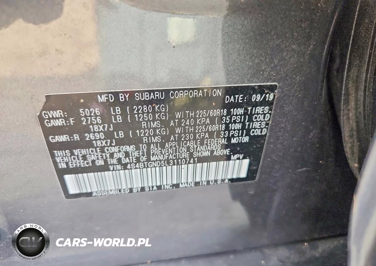 2020 Subaru Outback Limited Xt VIN:4S4BTGND5L3110741 - 13