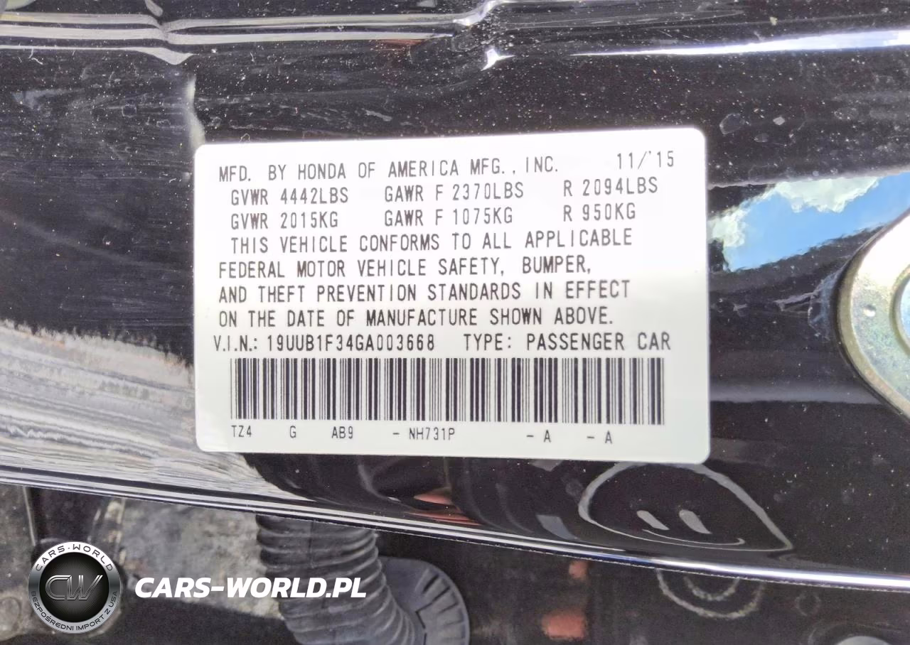 2016 Acura Tlx VIN:19UUB1F34GA003668 - 12