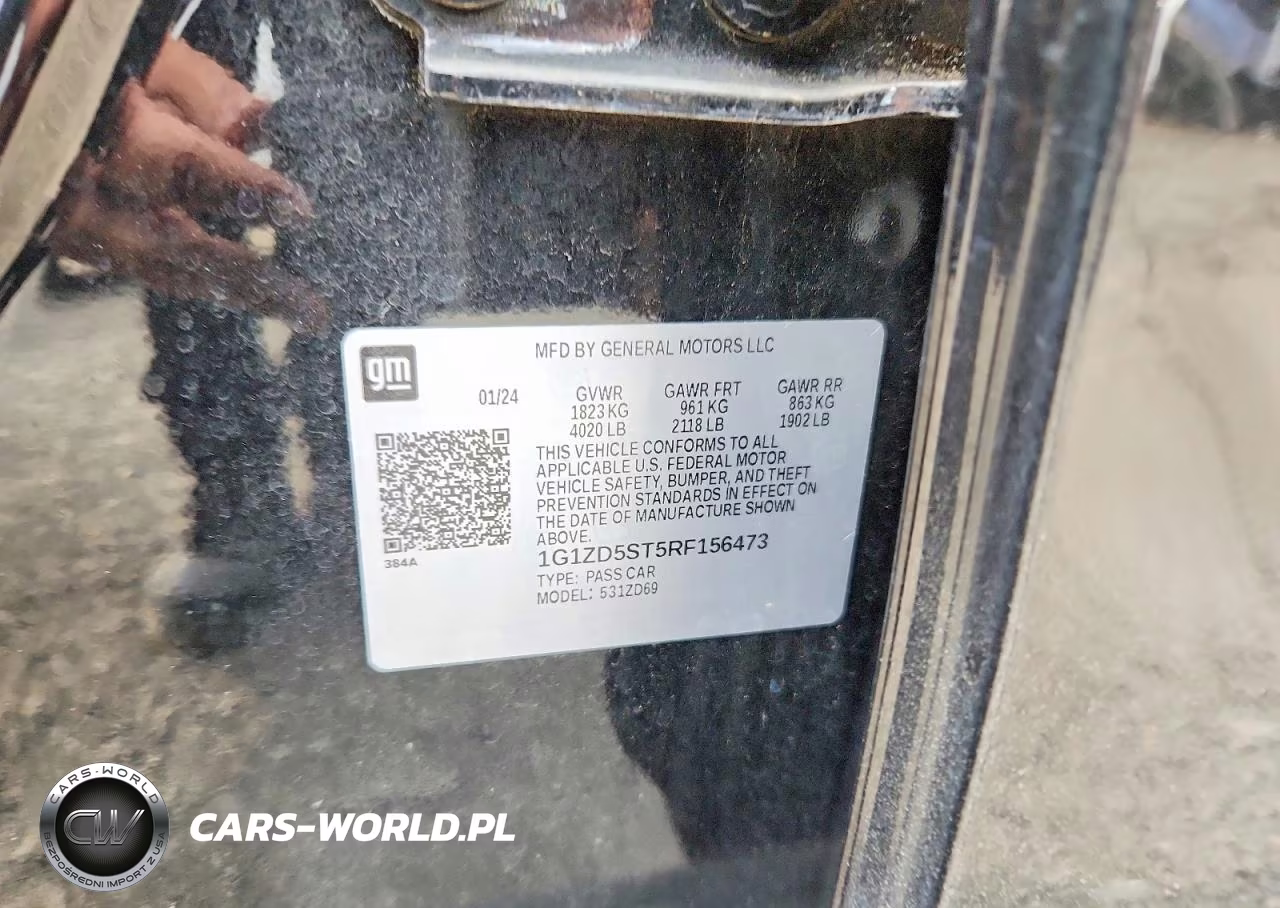 2024 Chevrolet Malibu Lt VIN:1G1ZD5ST5RF156473 - 12