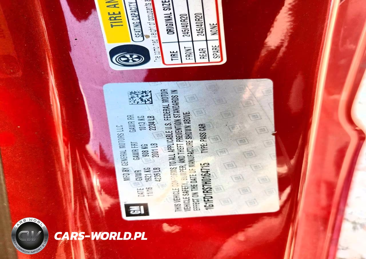 2017 Chevrolet Camaro Lt VIN:1G1FD1RS7H0164715 - 12