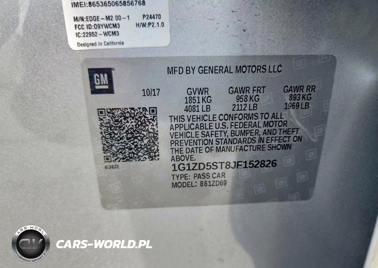 2018 Chevrolet Malibu Lt VIN:1G1ZD5ST8JF152826 - 12