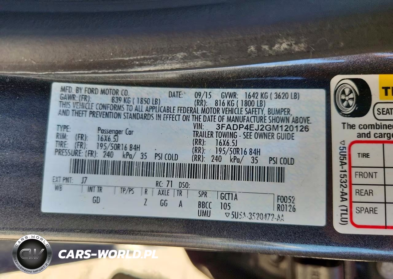 2016 Ford Fiesta Se VIN:3FADP4EJ2GM120126 - 12