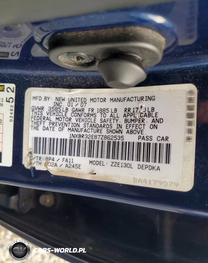 2007 Toyota Corolla Ce VIN:1NXBR32E87Z862535 - 13