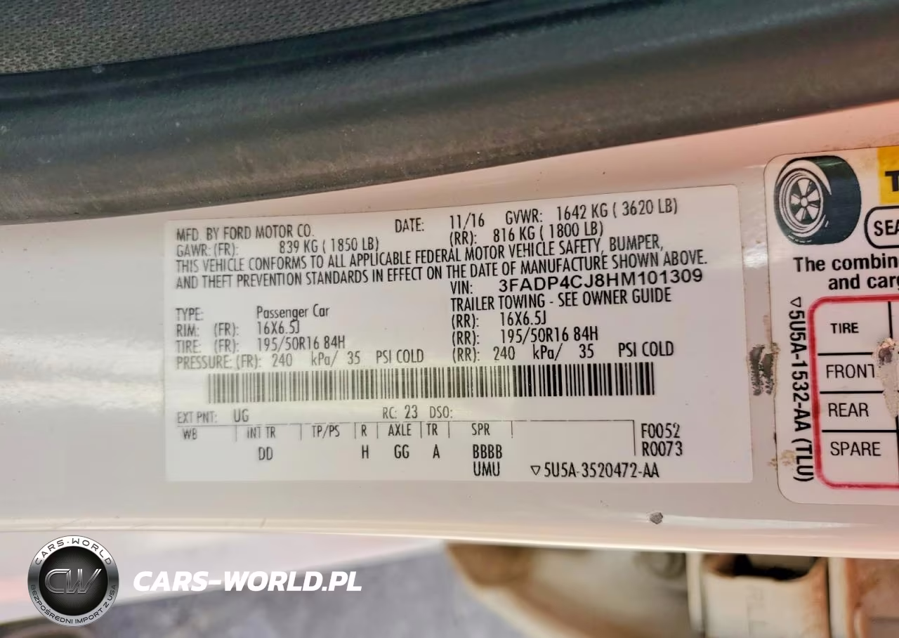 2017 Ford Fiesta Titanium VIN:3FADP4CJ8HM101309 - 12