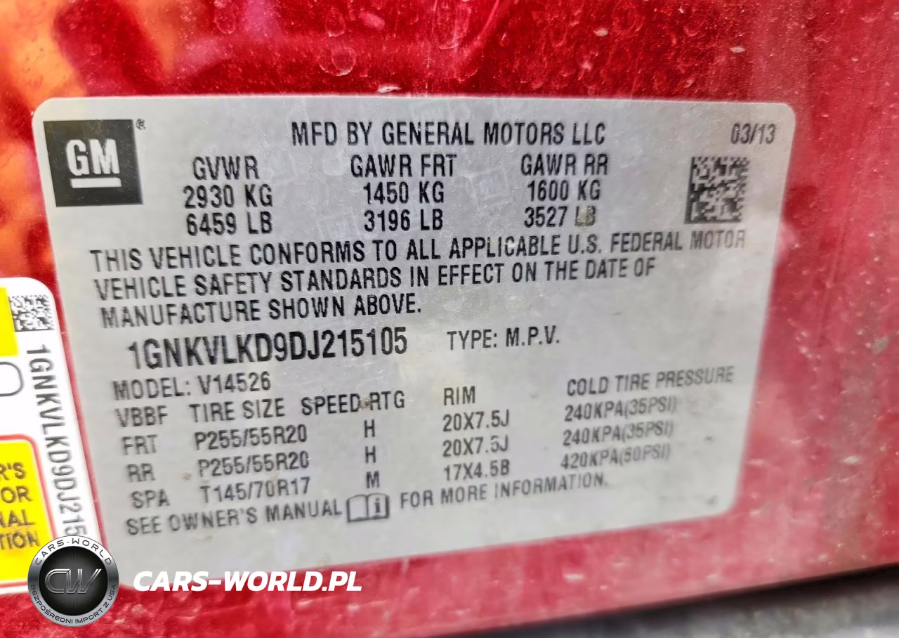 2013 Chevrolet Traverse Ltz VIN:1GNKVLKD9DJ215105 - 14