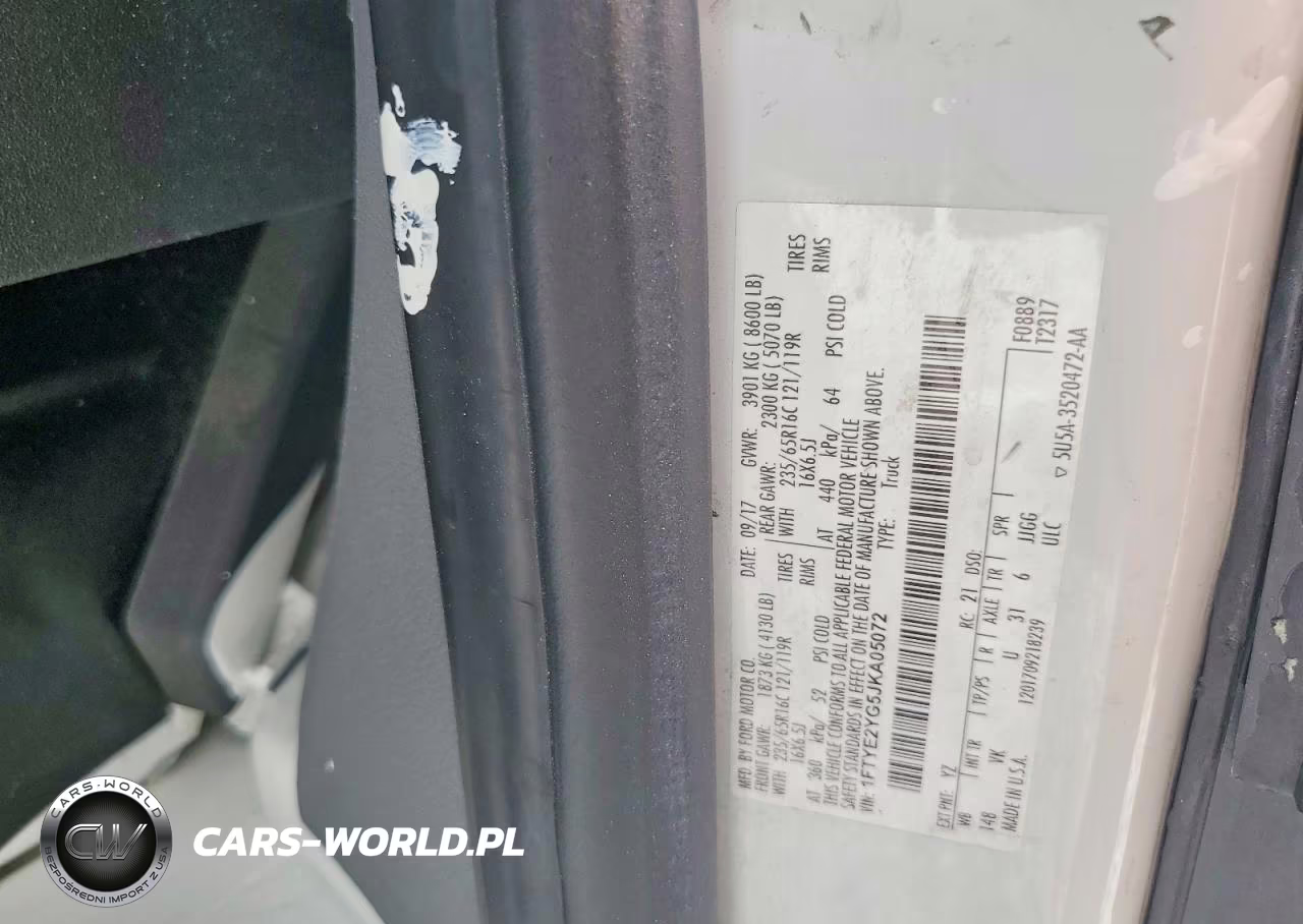 2018 Ford Transit T-150 VIN:1FTYE2YG5JKA05072 - 13