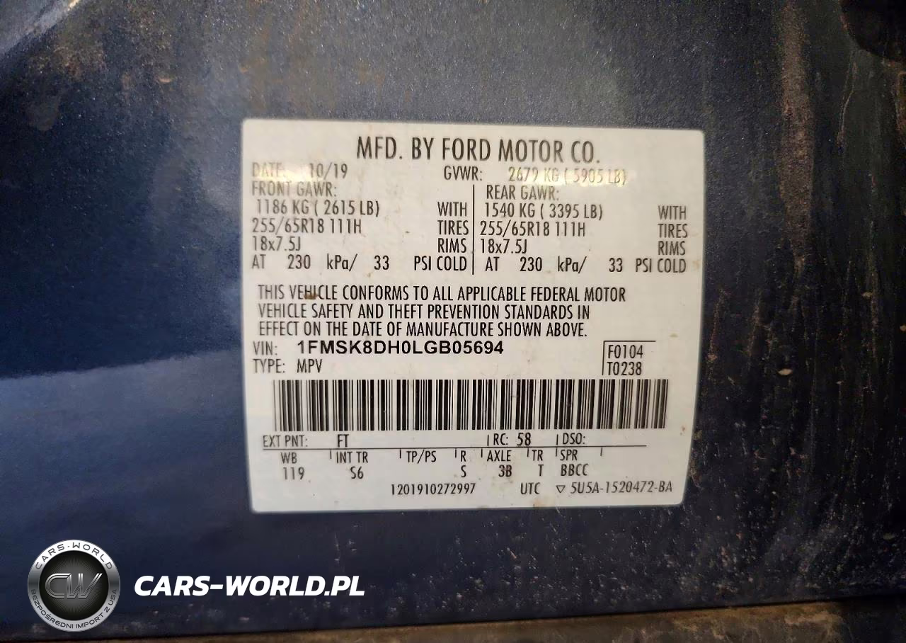 2020 Ford Explorer Xlt VIN:1FMSK8DH0LGB05694 - 13