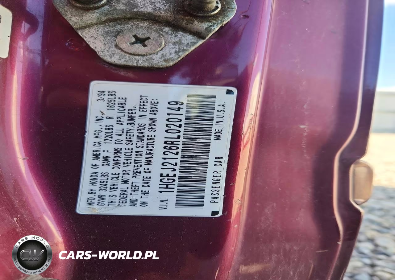 1994 Honda Civic Dx VIN:1HGEJ2126RL020149 - 12