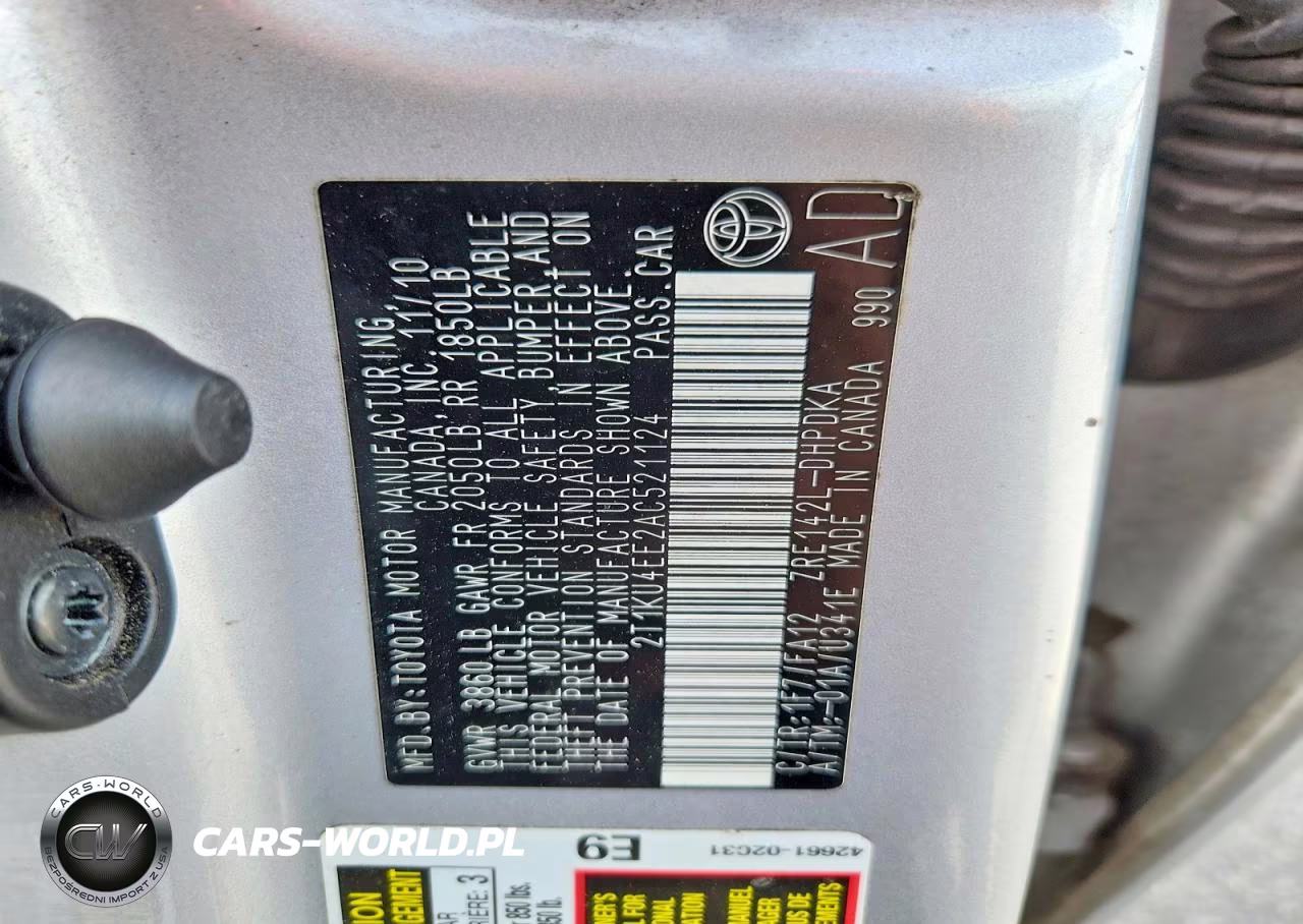 2010 Toyota Matrix Base VIN:2T1KU4EE2AC521124 - 12
