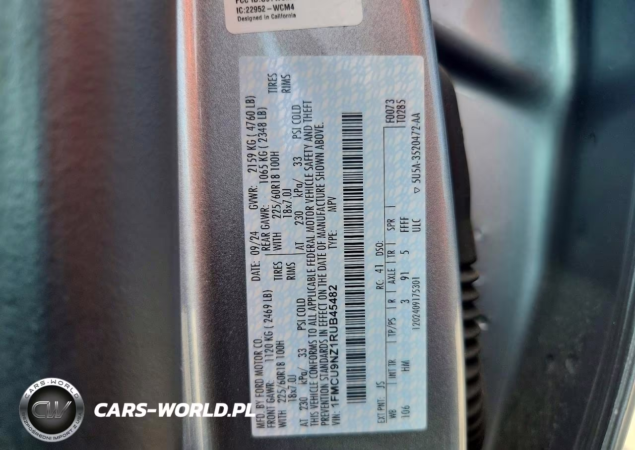2024 Ford Escape St Line Select VIN:1FMCU9NZ1RUB45482 - 14
