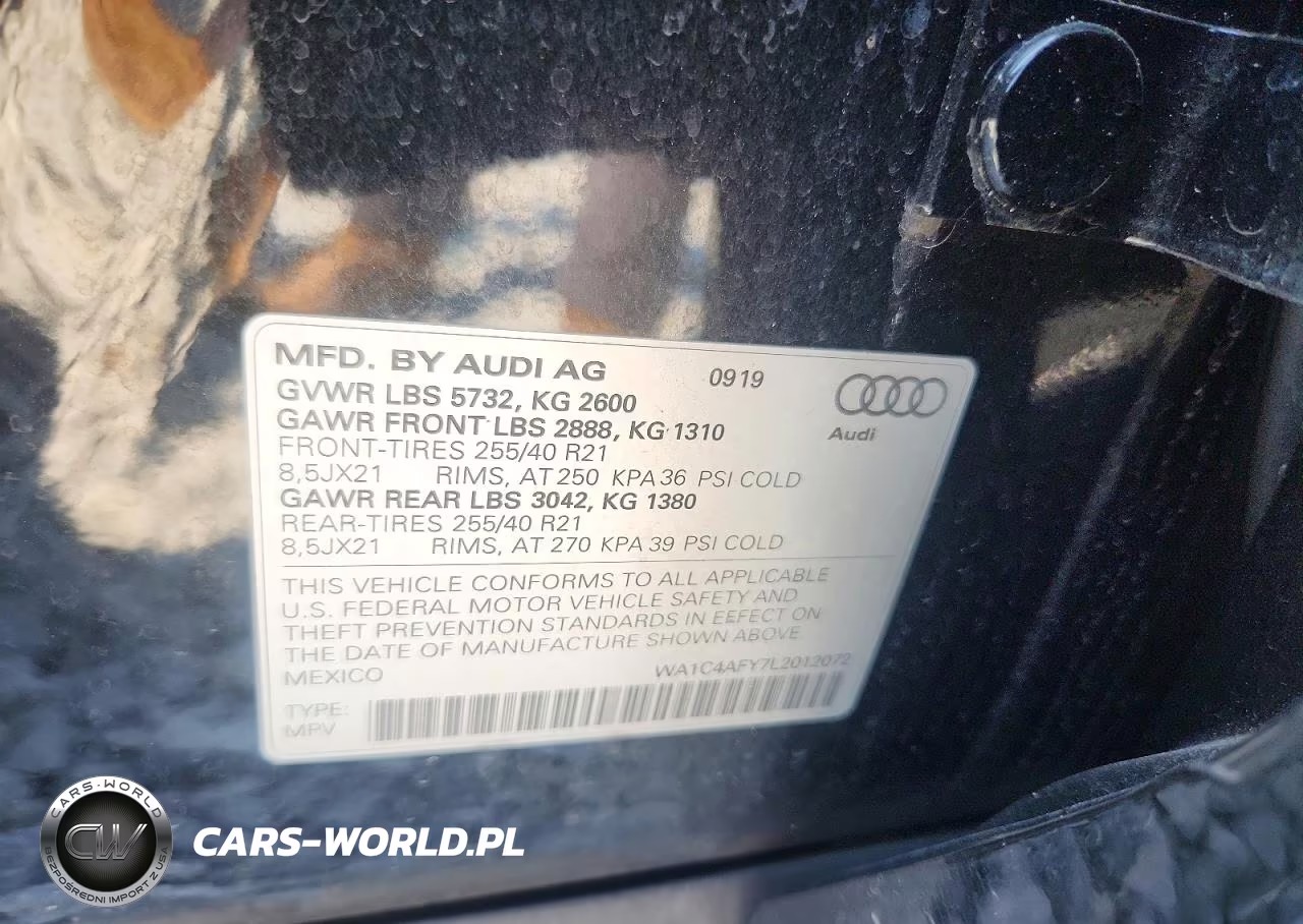 2020 Audi Sq5 Prestige VIN:WA1C4AFY7L2012072 - 14