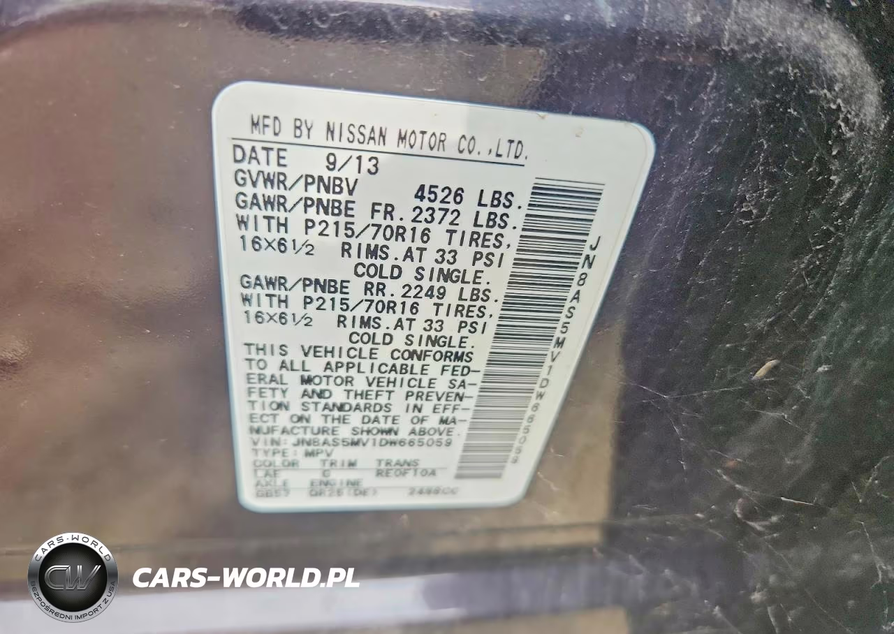 2013 Nissan Rogue S VIN:JN8AS5MV1DW665059 - 13